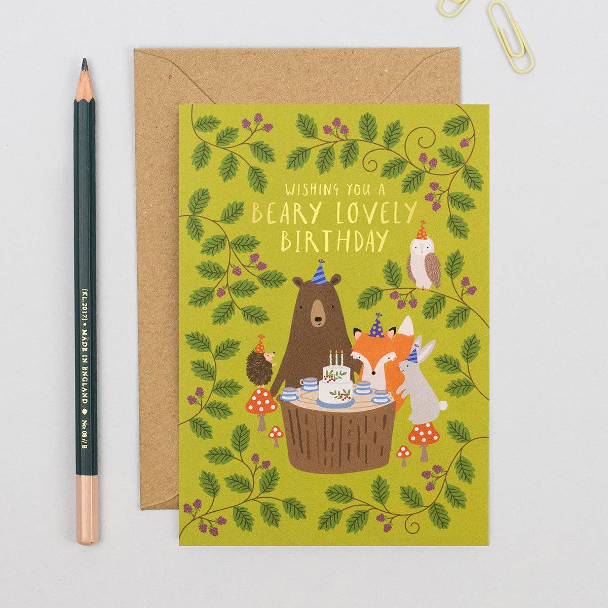 Woodland Party Birthday Card