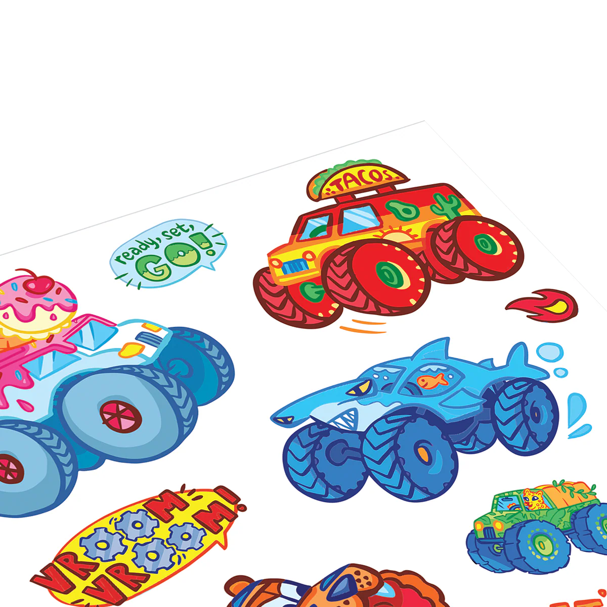 Stickiville Monster Truck Stickers
