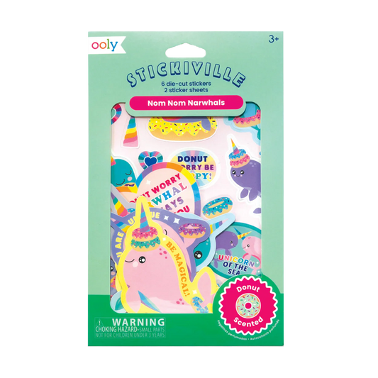 Stickiville Nom Nom Narwhals Scented Stickers