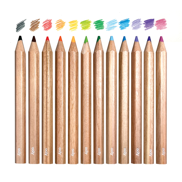 Draw 'n' Doodle - 12 Mini Coloured Pencils & Sharpener