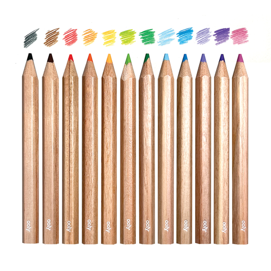 Draw 'n' Doodle - 12 Mini Coloured Pencils & Sharpener
