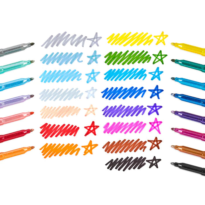 Ooly Rainbow Sparkle Glitter Markers set of 15