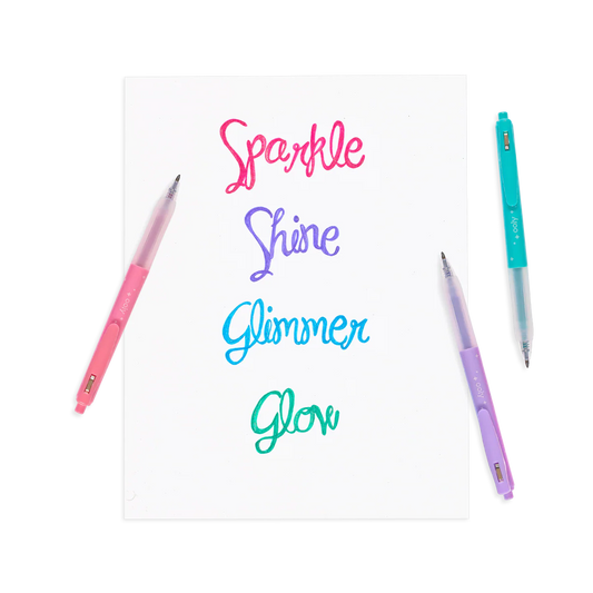Oh My Glitter! Retractable Gel Pens - Set of 4