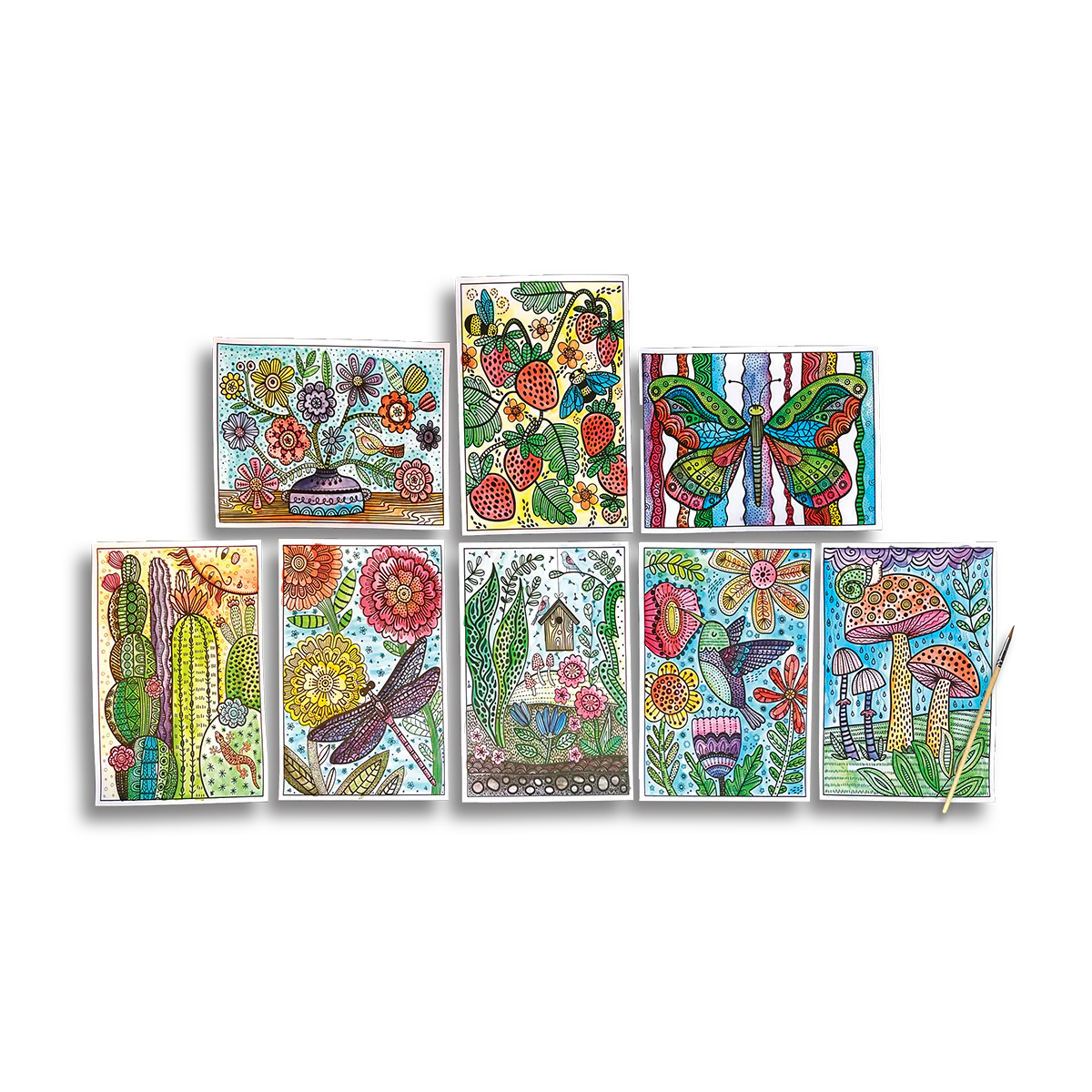 Hidden Colors Magic Paint Sheets - Magic Nature