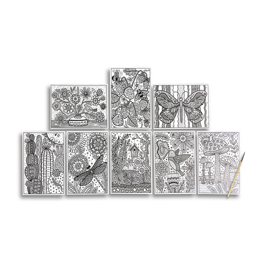 Hidden Colors Magic Paint Sheets - Magic Nature