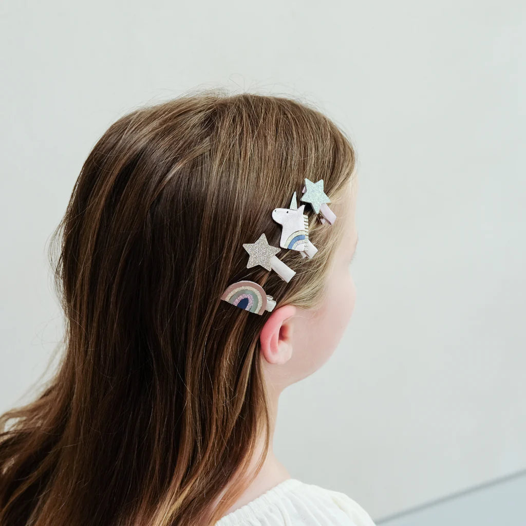 Mimi & Lula - Celeste unicorn mini clips