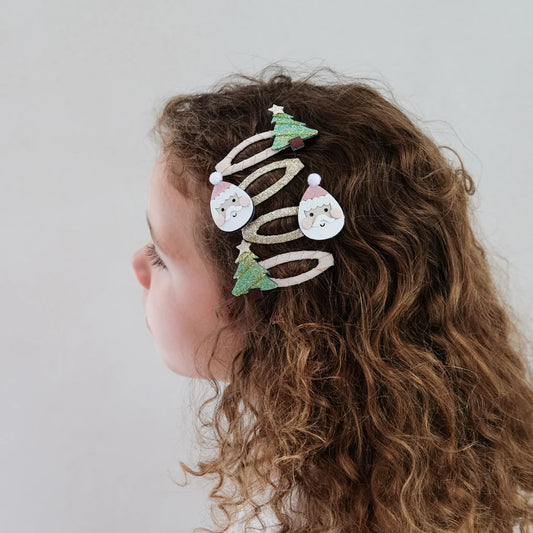 Mimi & Lula - Santa & Christmas Tree hair clips