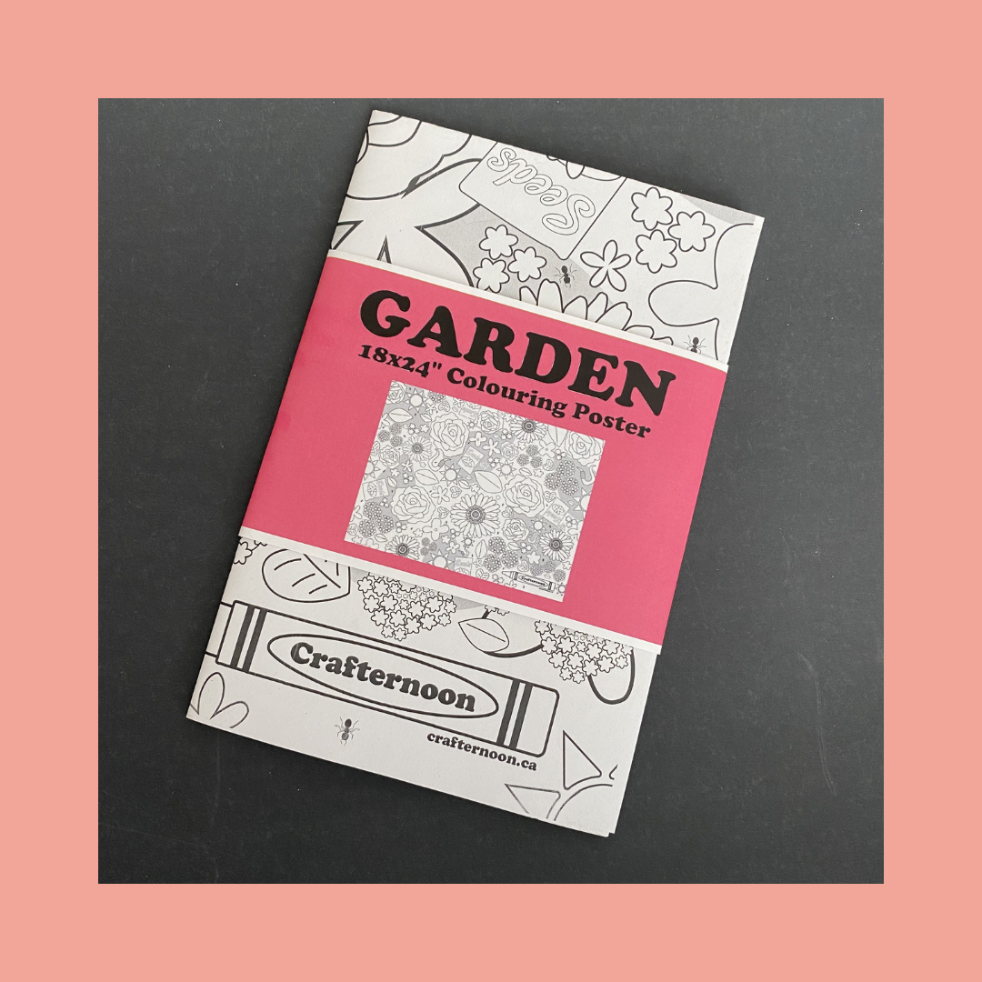 Garden Mini Colouring Poster