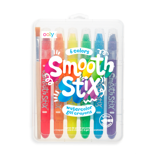 Smooth Stix Watercolor Gel Crayons - Set of 6