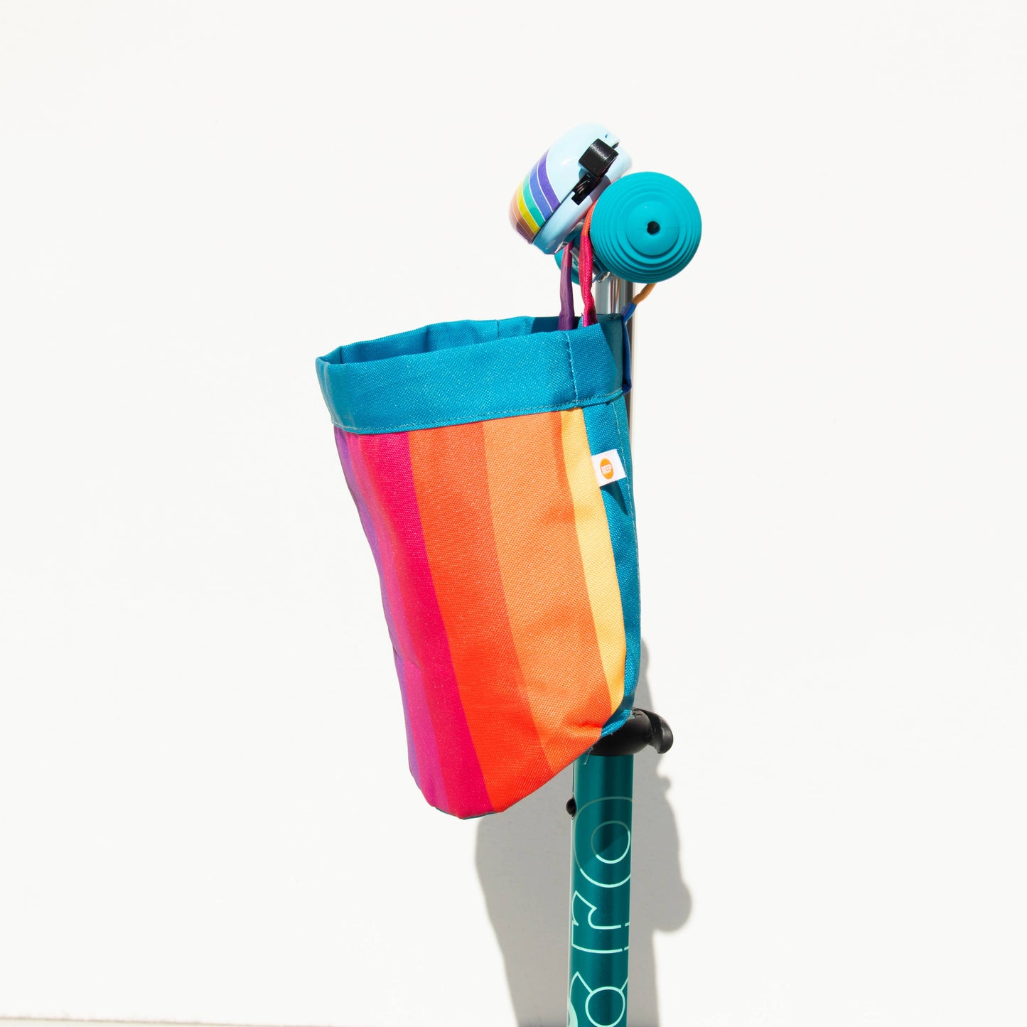 Rainbow Bike & Scooter Front Canvas Basket