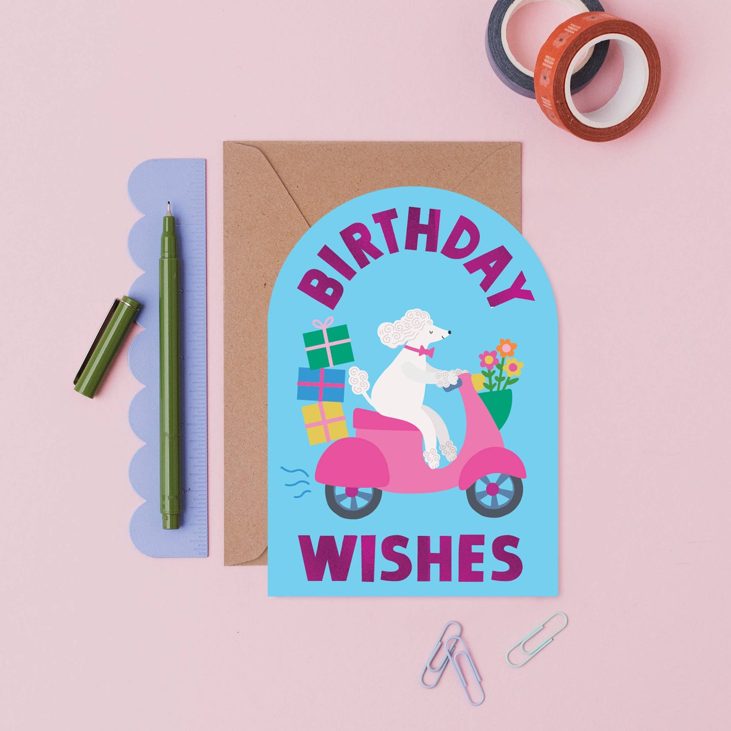 Toodle Poodle Birthday Card for Kids