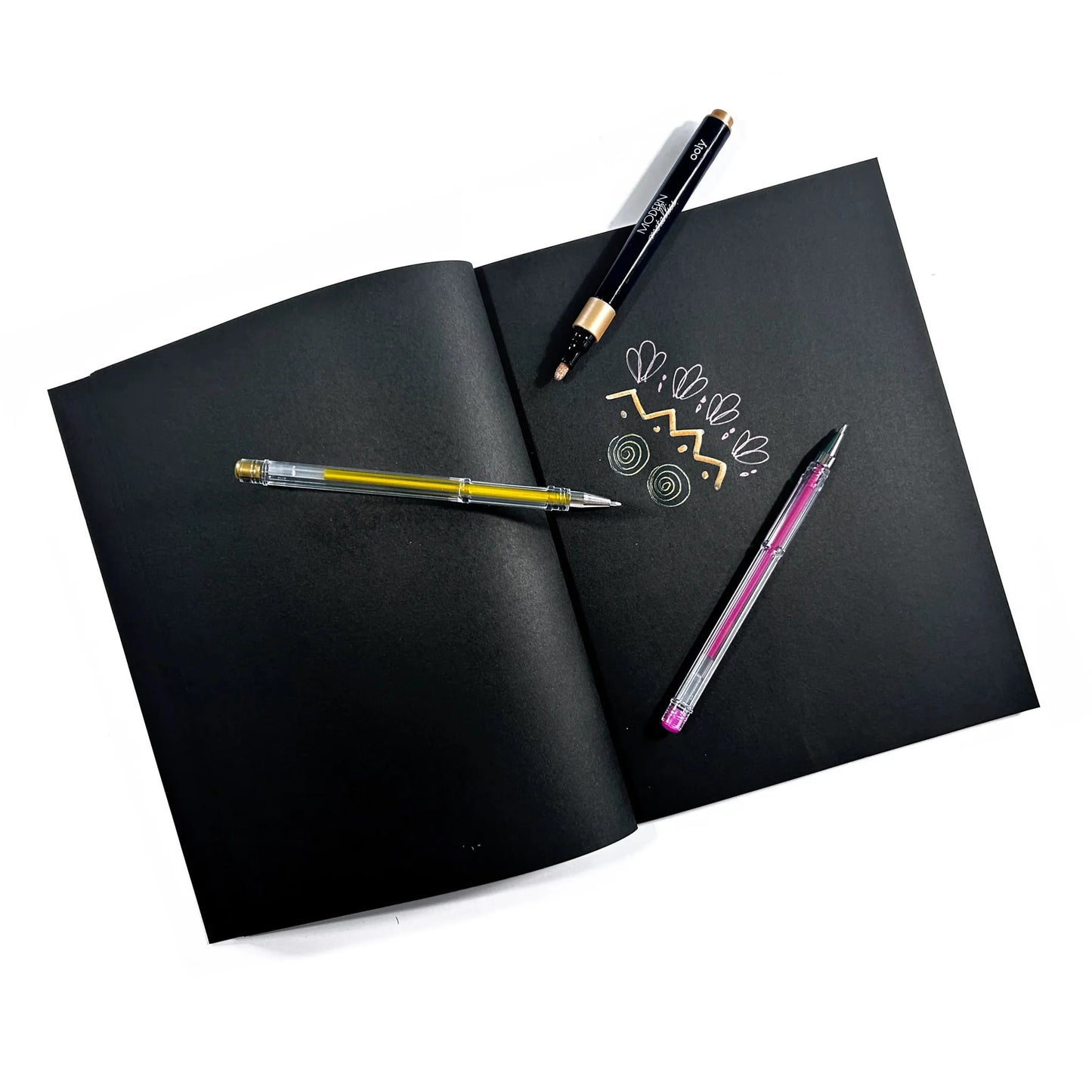 Ooly Modern Metallics: D.I.Y. Sketchbook Kit (13 PC Set)