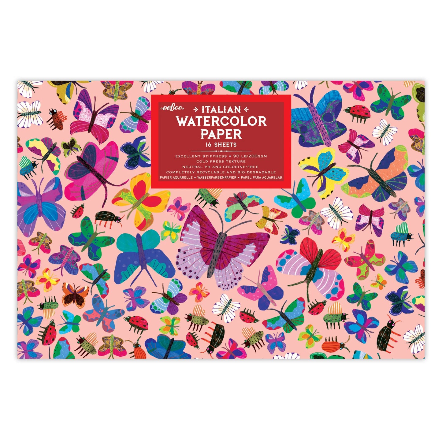 Eeboo - Butterflies Watercolor Pad