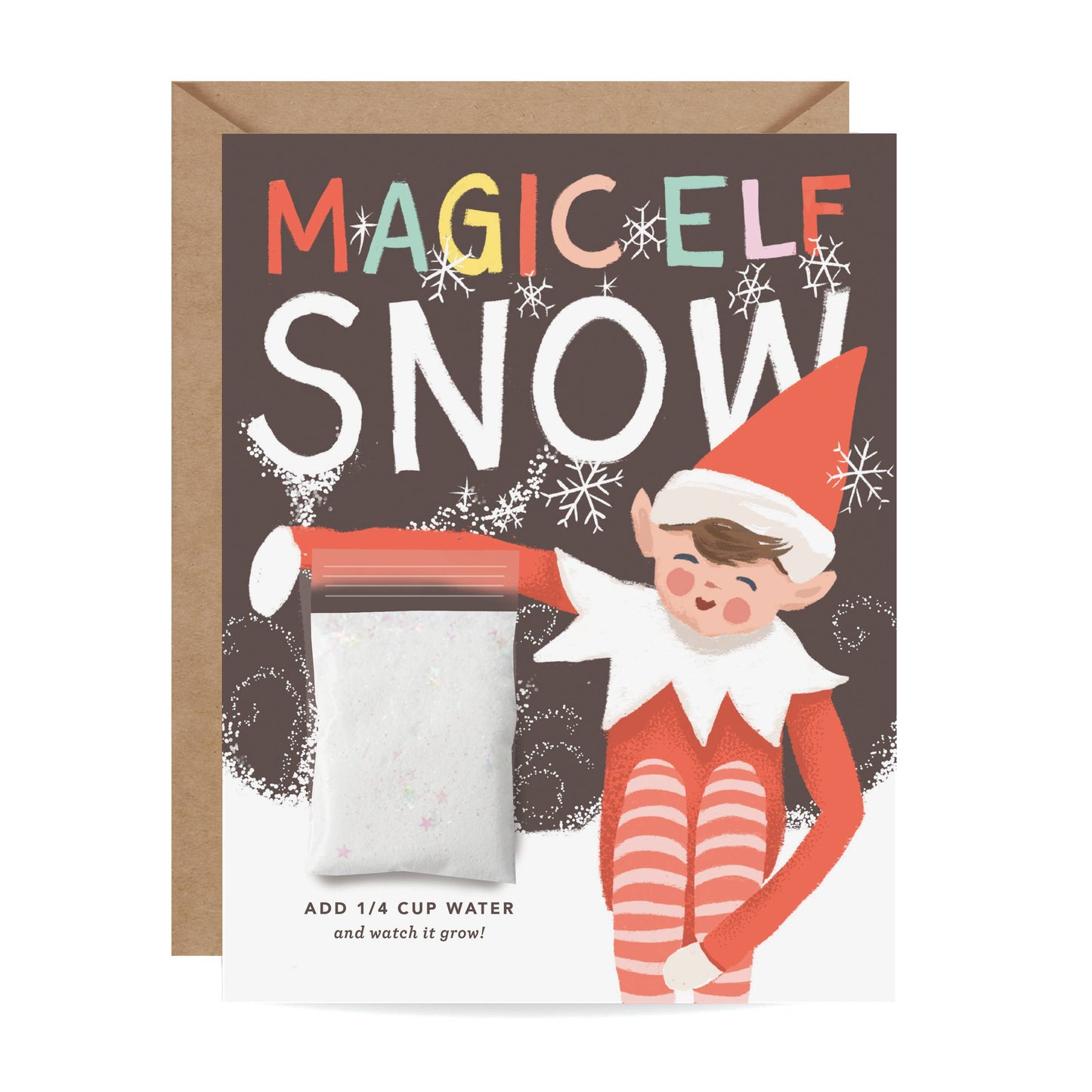 Snow Card - Magic Elf Instant Snow Christmas