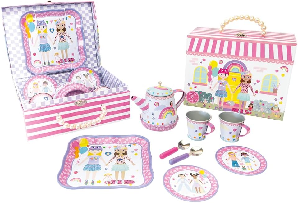 Dolls House Musical Tea Set, 9 Pieces