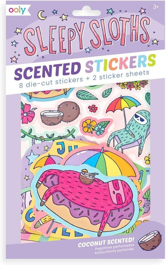 Sleepy Sloths Scented Stickers