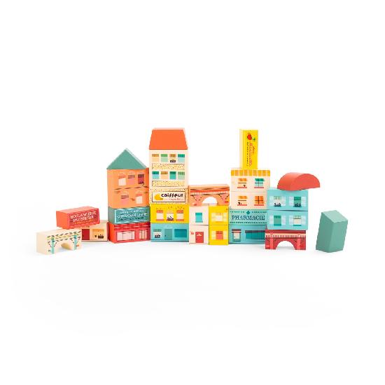Avenue Du Moulin - Village Building Blocks 34 pcs