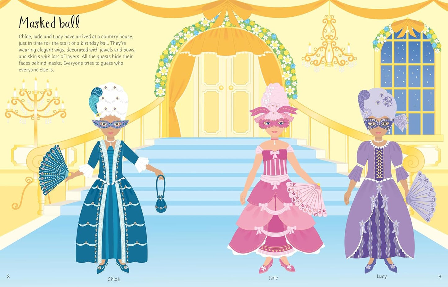 Sticker Dolly Dressing Fancy Dress