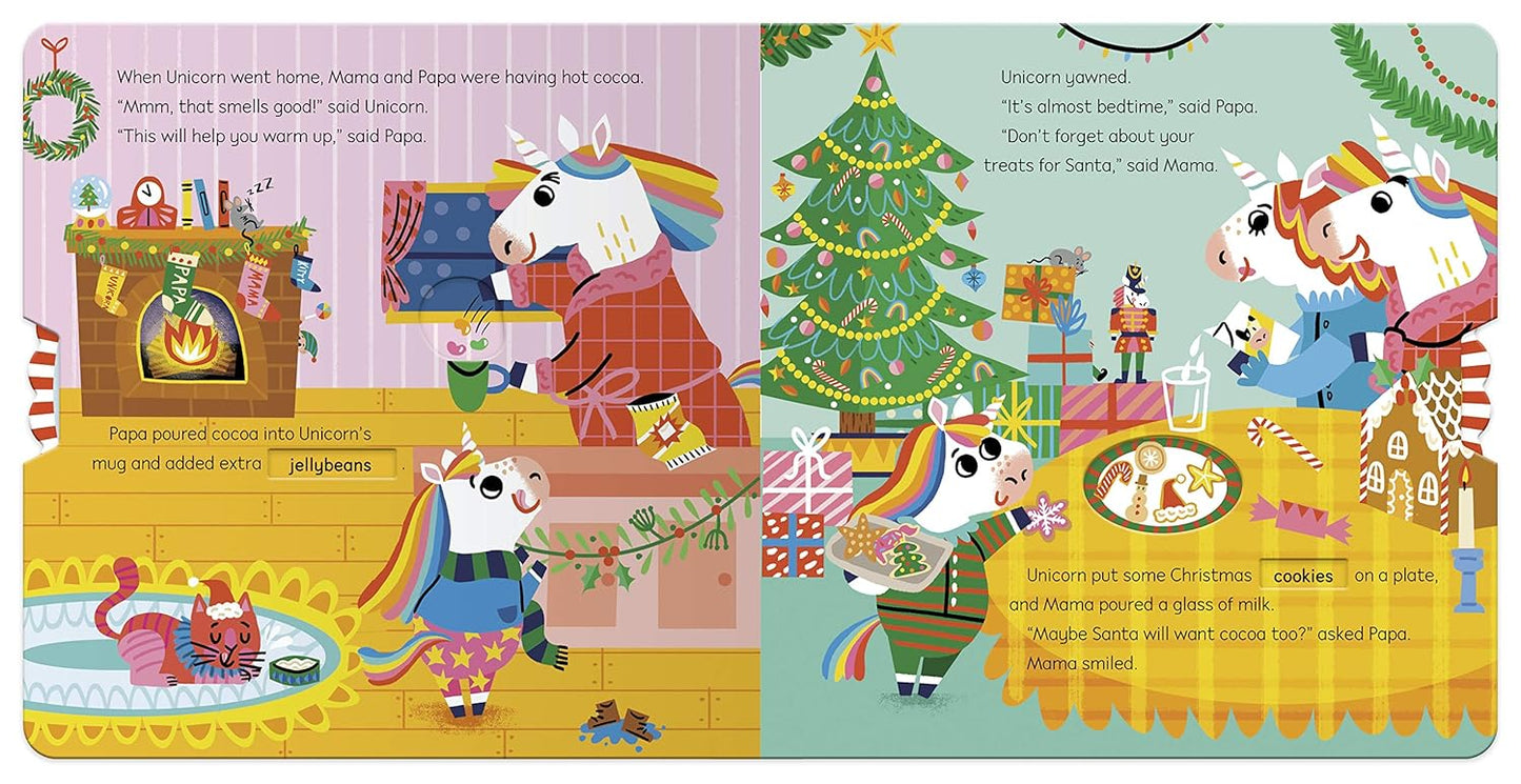 Unicorn's Christmas Turn the Wheels for Some Holiday Fun!