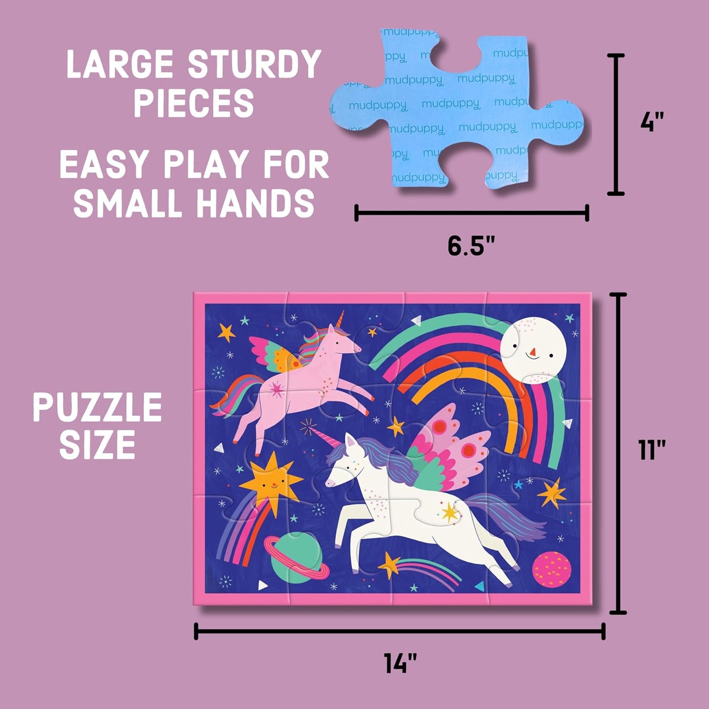 Unicorn Magic 12 Piece Pouch Puzzle