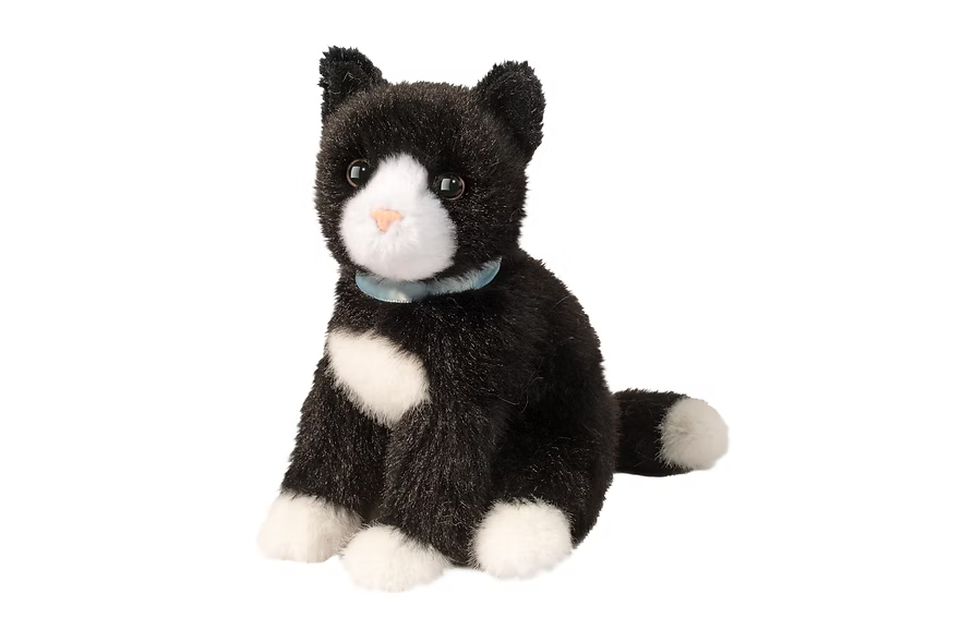 Douglas Toys - Mini Black & White Cat
