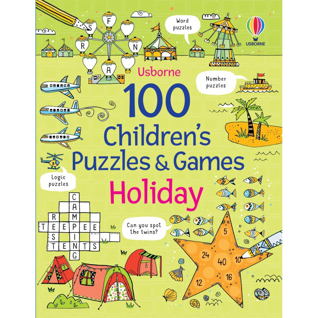 Usborne 100 Children's Puzzles Holiday
