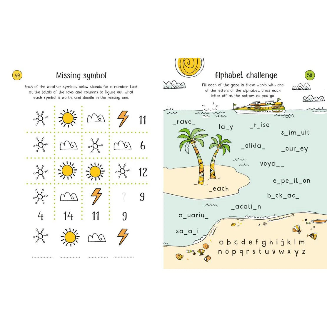 Usborne 100 Children's Puzzles Holiday