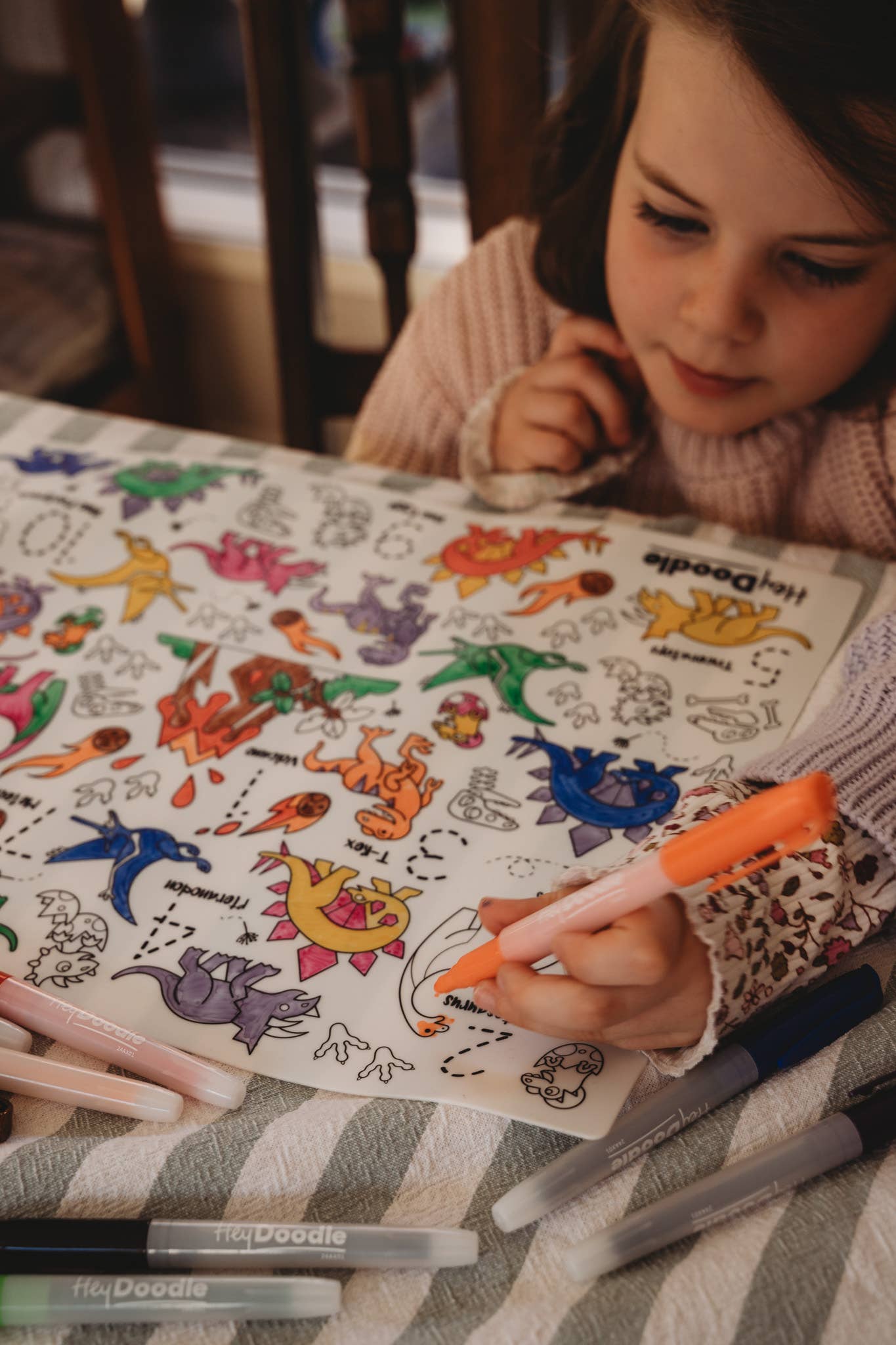 DinoRoar Classic Coloring & Doodle Mat
