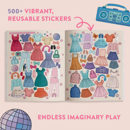My Fancy Sticker Storybook: Dance Recital: 500+ Reusable Dress-up Sticker Book