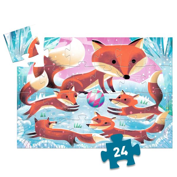 Djeco Silhouette puzzle / Ginger, little fox / 24 pcs