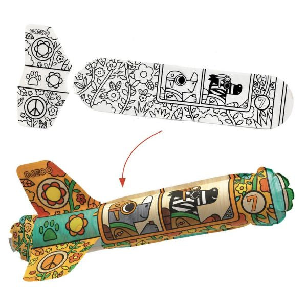 DIY / To the sky (3 planes to color)