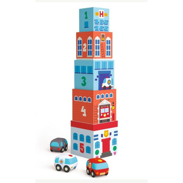 TopaniCar - Stacking blocks with vehicles