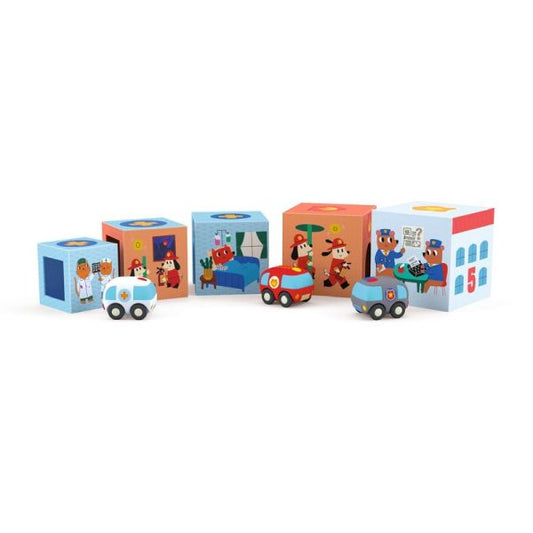TopaniCar - Stacking blocks with vehicles