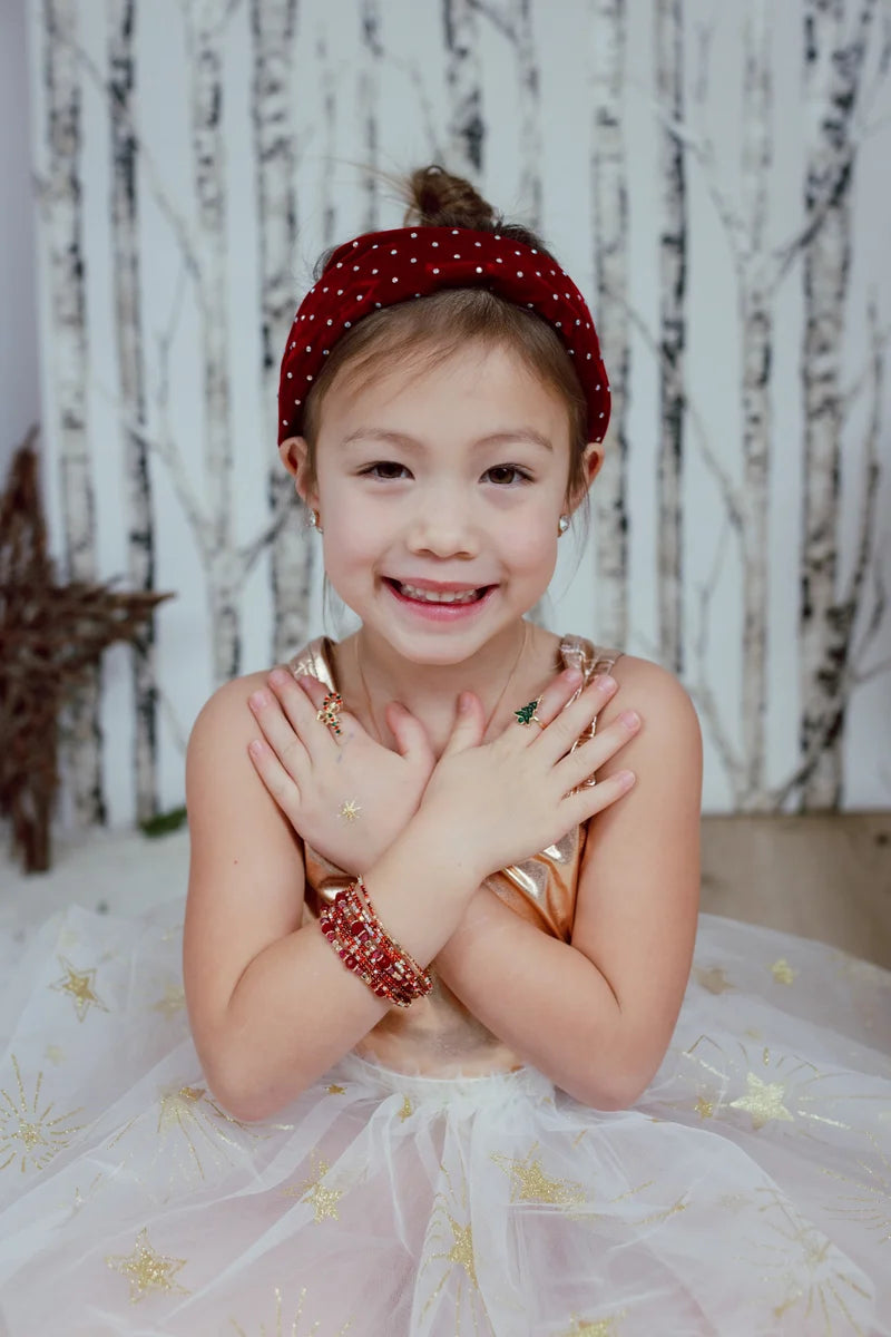 Great Pretenders Boutique Ruby Red Bracelet Set