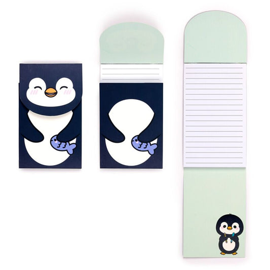 Adoramals Penguin Flip Open Shaped Memo Pad