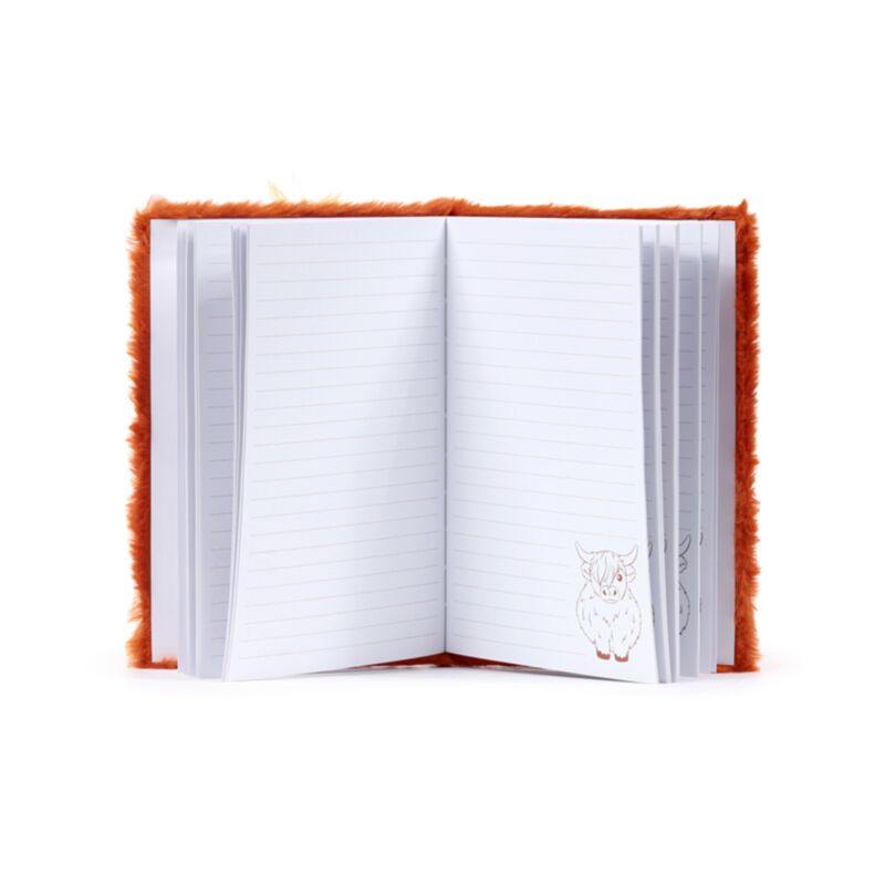 Highland Coo Cow Plush A5 Notebook