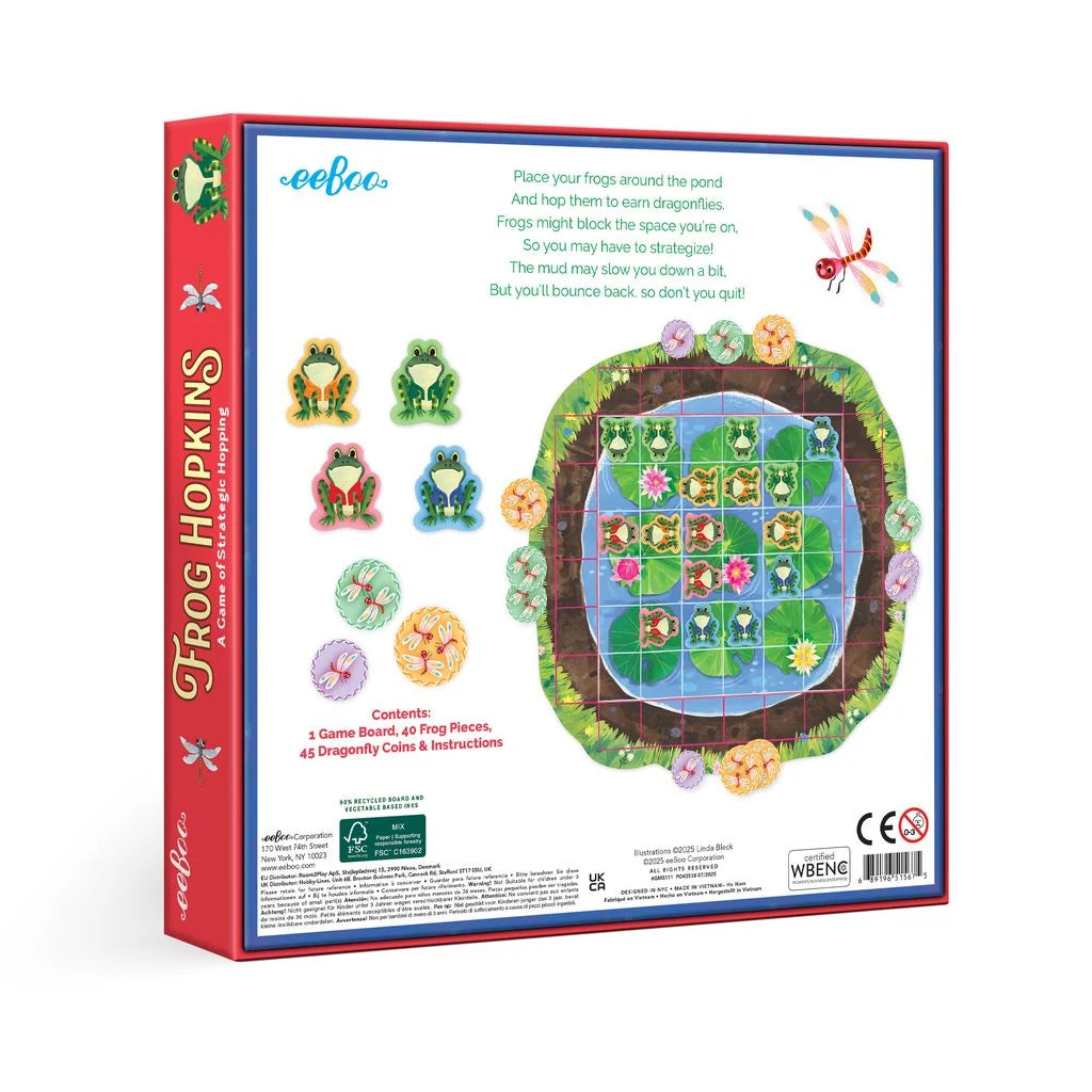 Eeboo - Frog Hopkins Shaped Game