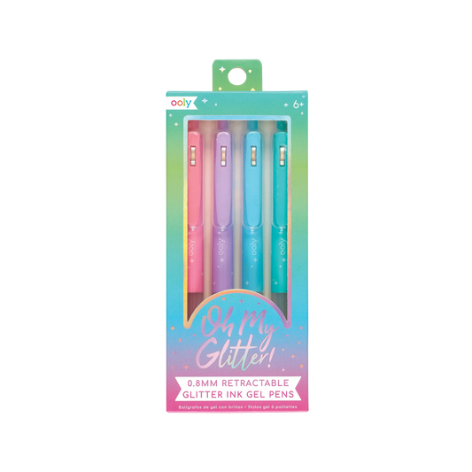Oh My Glitter! Retractable Gel Pens - Set of 4