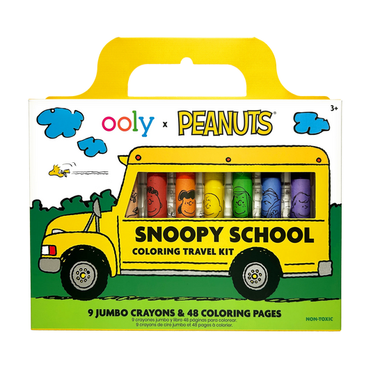 OOLY x Peanuts Snoopy School Coloring Travel Kit
