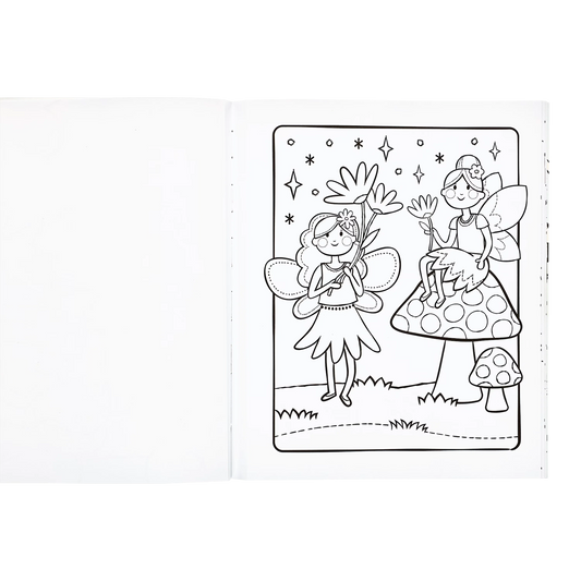 Princesses and Fairies Coloring Book