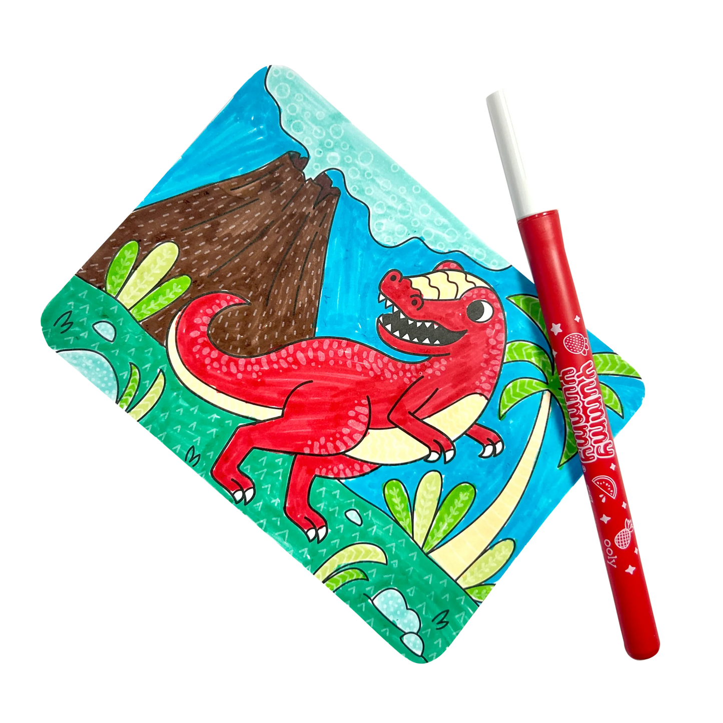 Undercover Art Hidden Pattern Coloring Activity Art Cards - Dino Tales