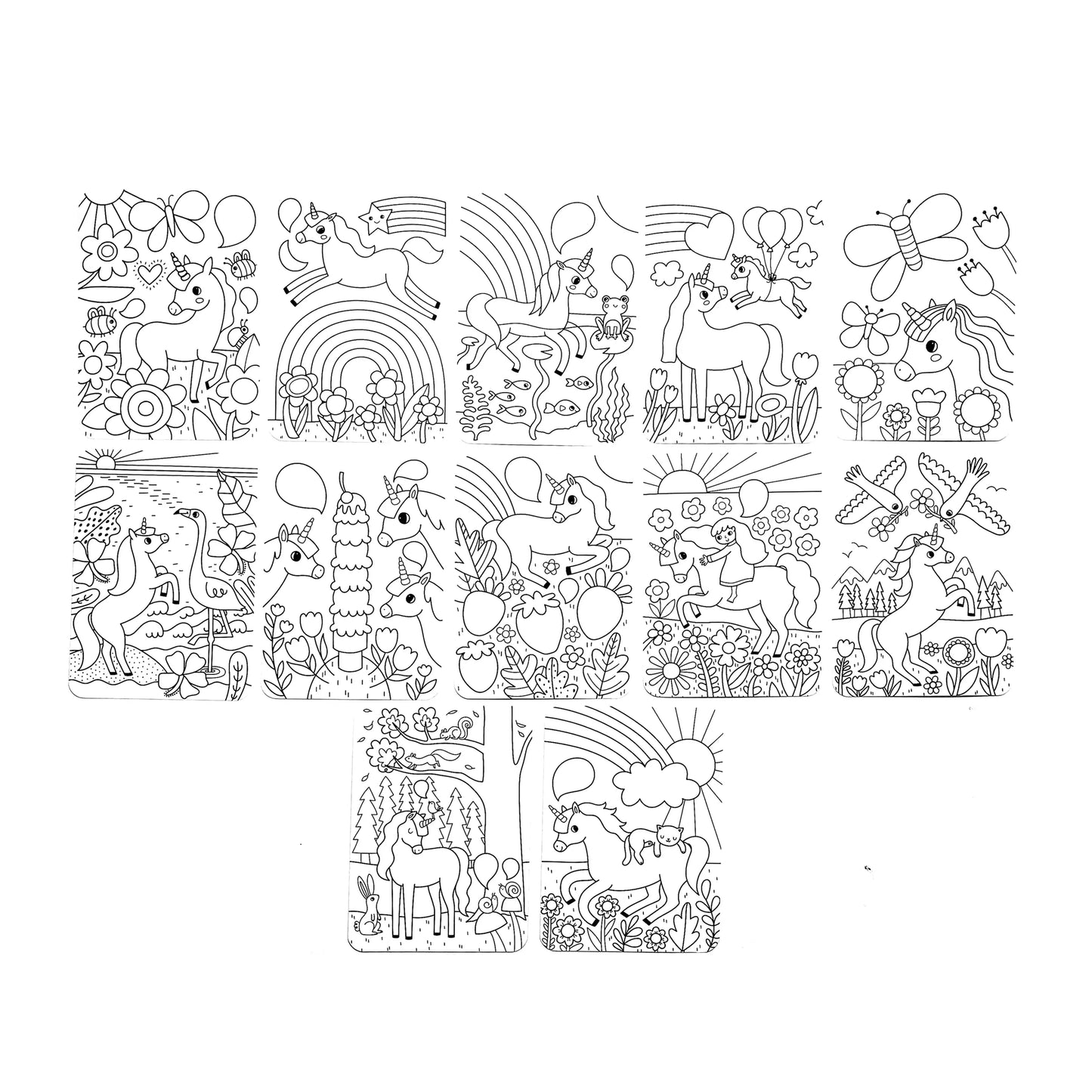 Undercover Art Hidden Pattern Coloring Activity Art Cards - Monster Aliens