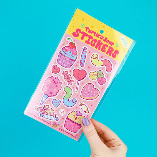 Kawaii Sweet Treats Glitter VInyl Sticker