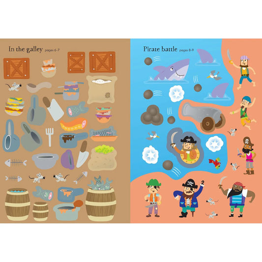 Usborne Little First Stickers Pirates