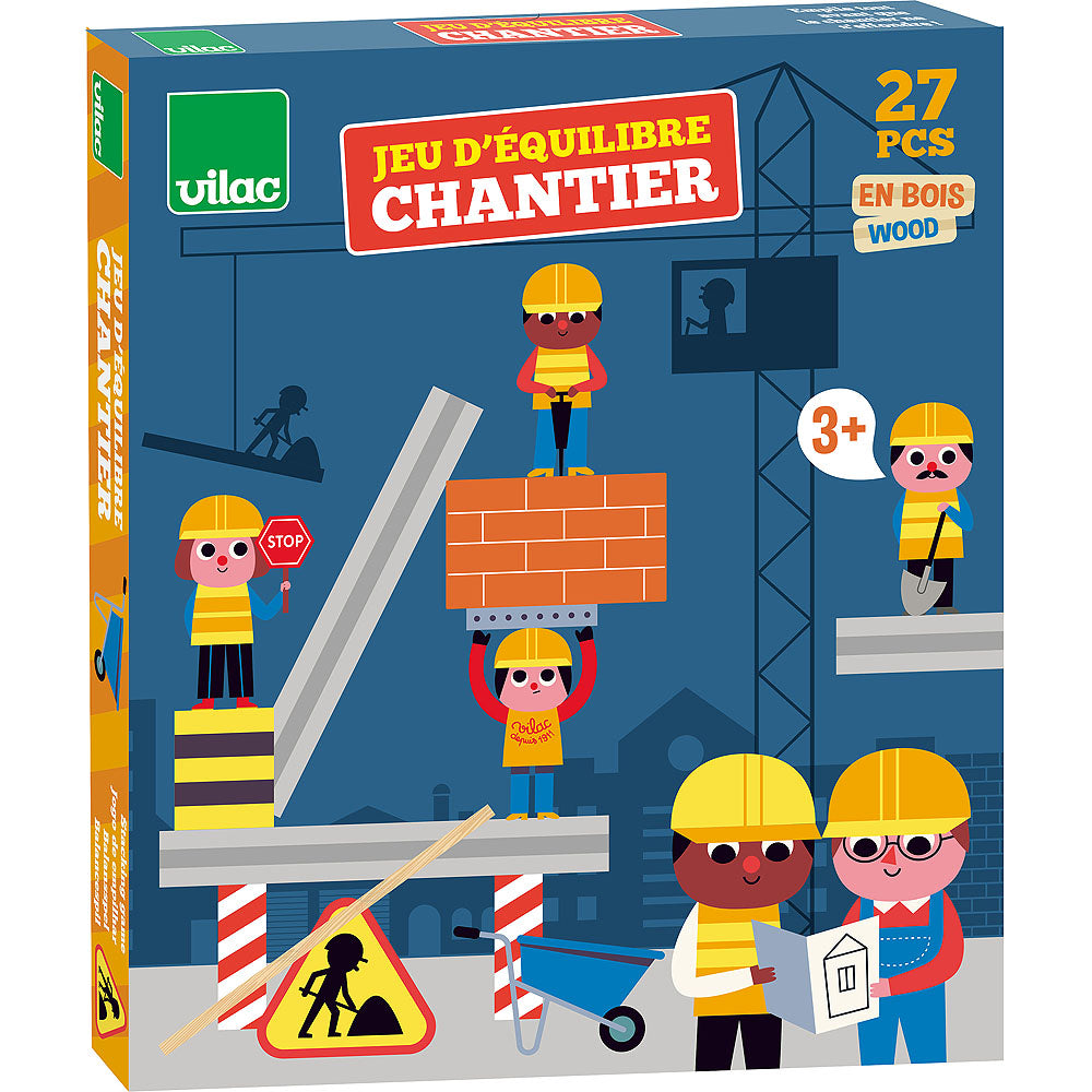 Vilac Construction Stacking Blocks & Game