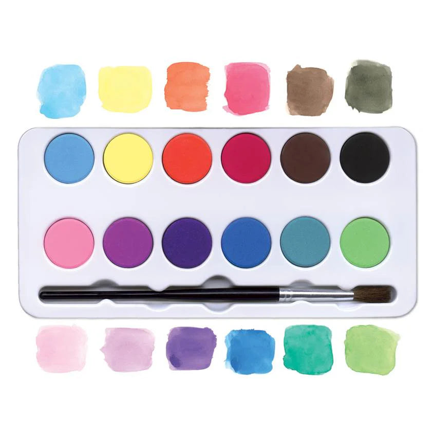 Mushrooms 12 Watercolors Tin