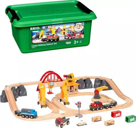 BRIO World Cargo Railway Deluxe Set