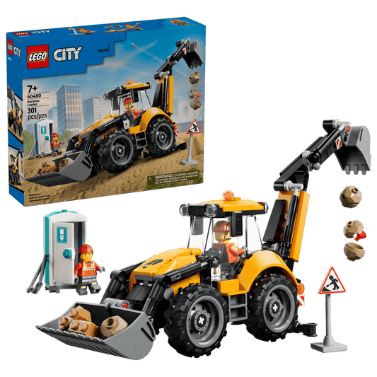 Lego - Yellow Backhoe Loader