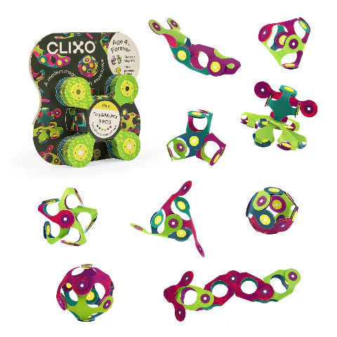 Clixo: Tiny & Mighty 9 Piece Set (DINO)