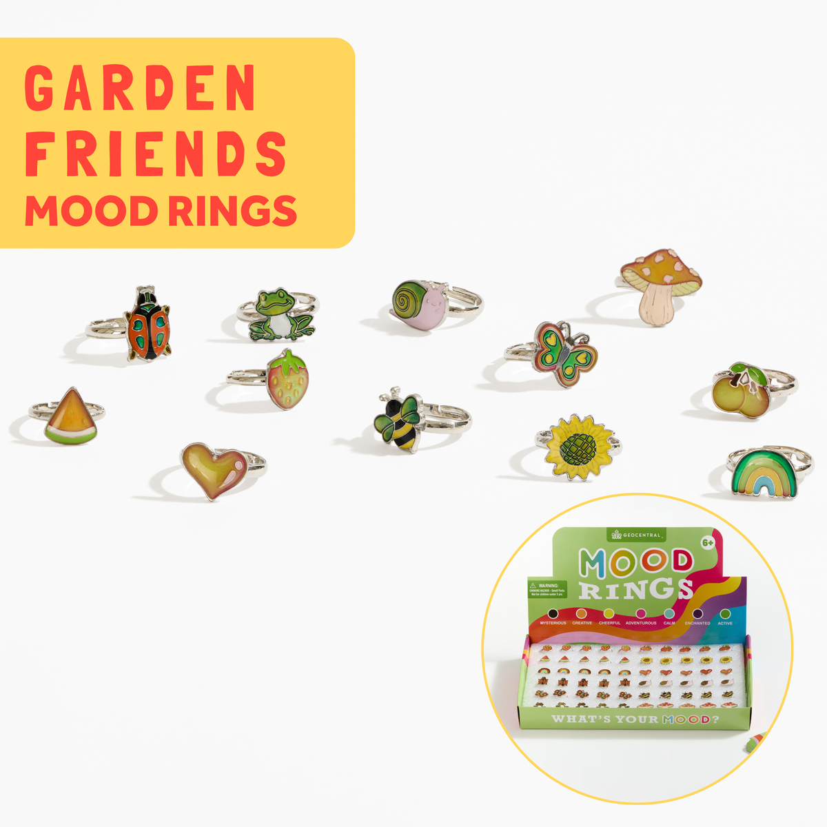 Garden Friends Mood Rings